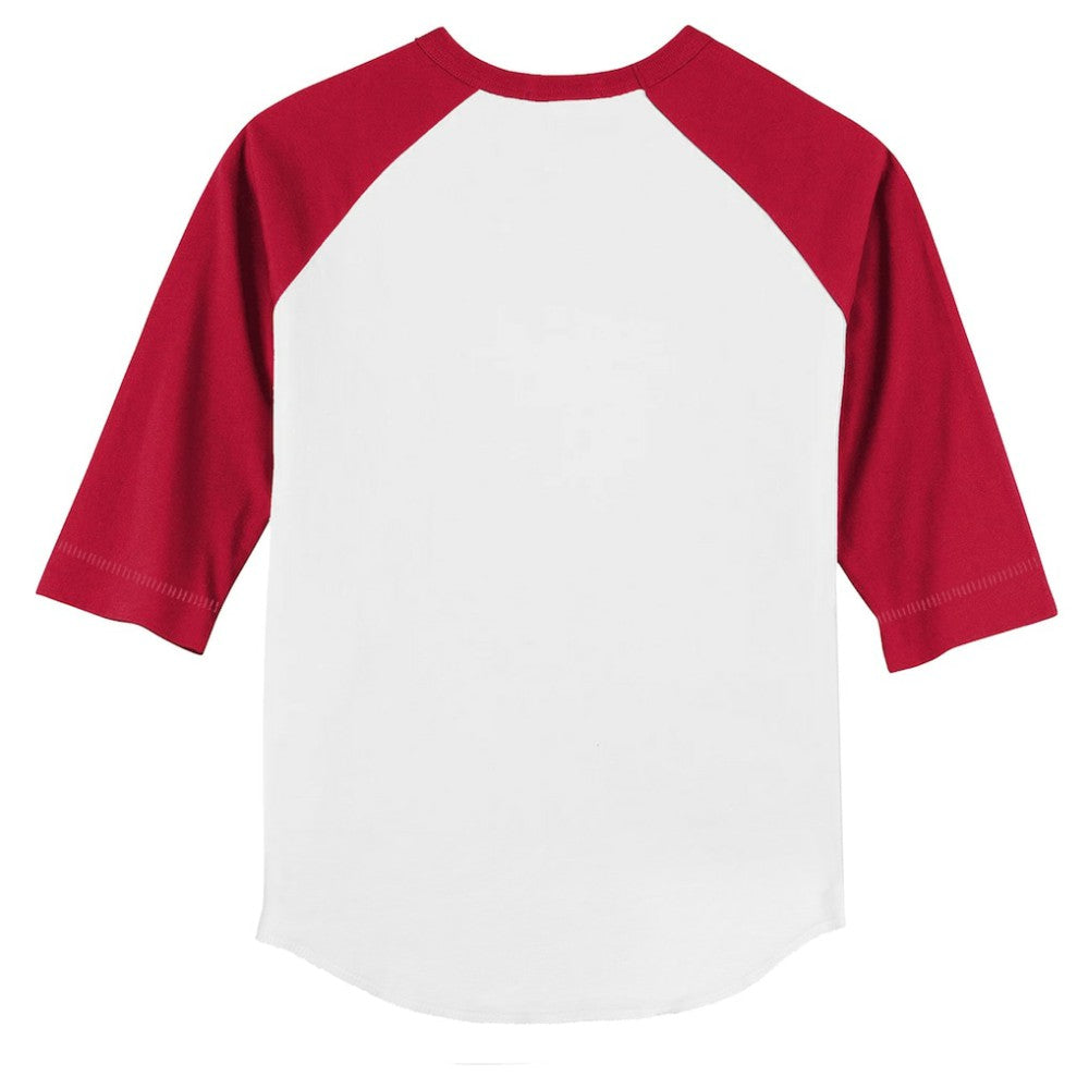 Philadelphia Phillies Tiny Turnip Youth Slugger 3/4-Sleeve Raglan T-Shirt - White/Red T-shirts