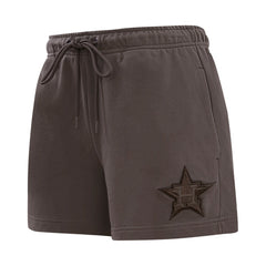 Houston Astros Pro Standard Women's Neutral Fleece Shorts - Brown Shorts