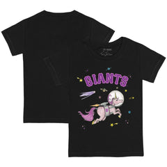 San Francisco Giants Tiny Turnip Youth Space Unicorn T-Shirt - Black T-shirts