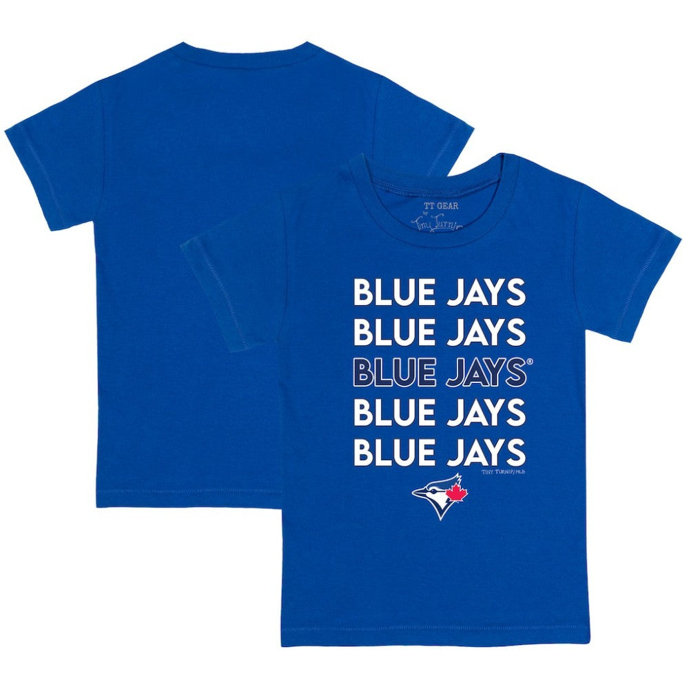 Toronto Blue Jays Tiny Turnip Youth Stacked T-Shirt - Royal T-shirts