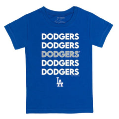 Los Angeles Dodgers Tiny Turnip Youth Stacked T-Shirt - Royal T-shirts