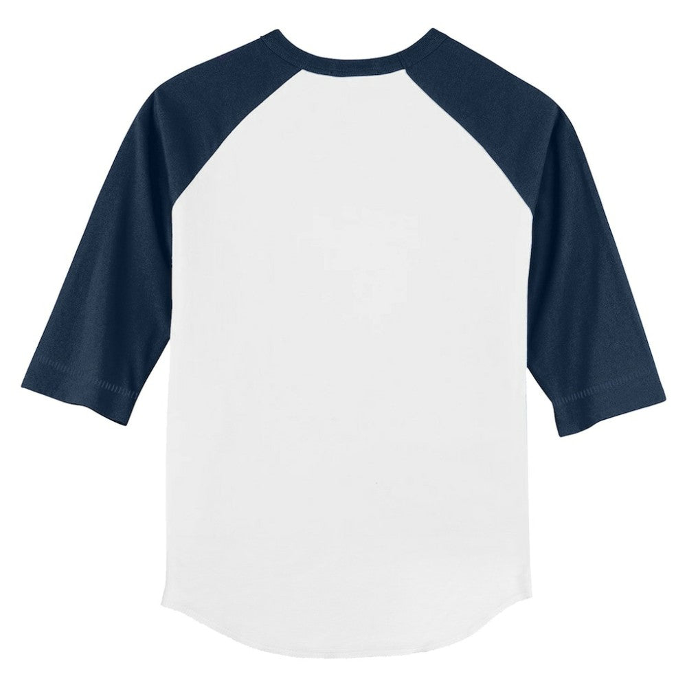 Seattle Mariners Tiny Turnip Youth Stacked 3/4-Sleeve Raglan T-Shirt - White/Navy T-shirts