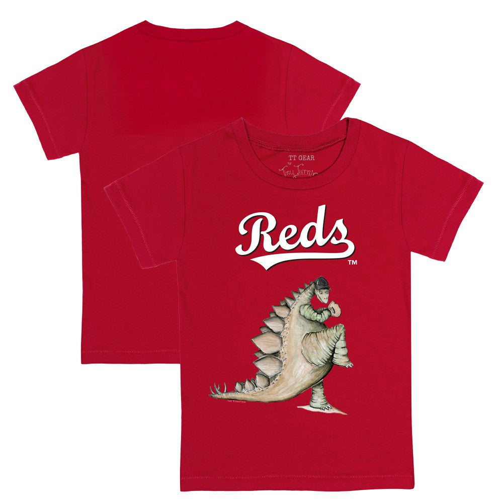 Cincinnati Reds Tiny Turnip Youth Stega T-Shirt - Red T-shirts