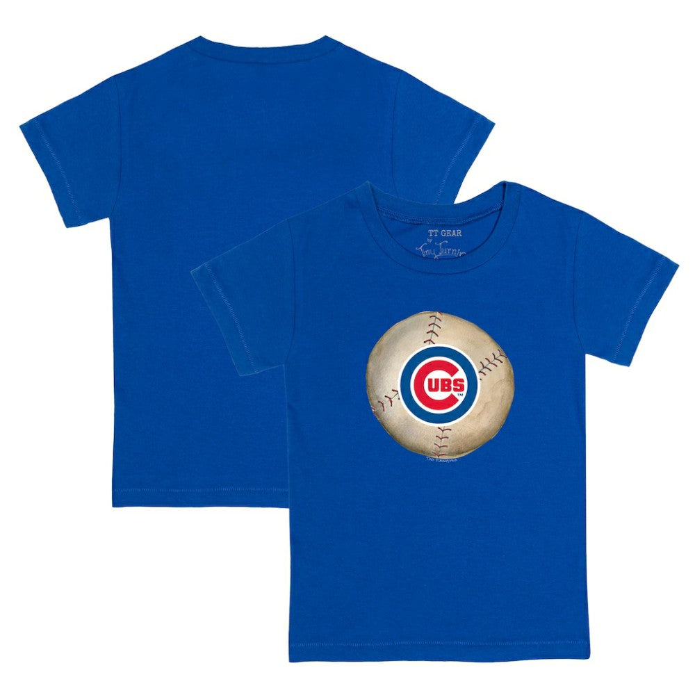 Chicago Cubs Tiny Turnip Youth Stitched Baseball T-Shirt - Royal T-shirts