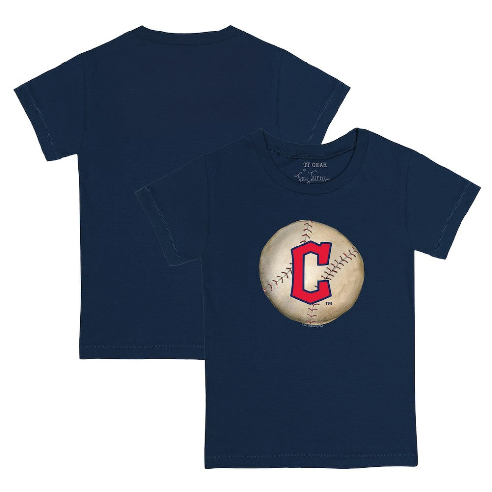 Cleveland Guardians Tiny Turnip Youth Stitched Baseball T-Shirt - Navy T-shirts