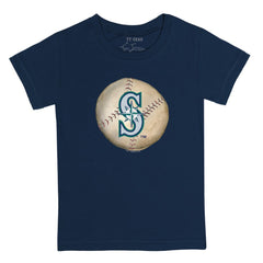 Seattle Mariners Tiny Turnip Youth Stitched Baseball T-Shirt - Navy T-shirts