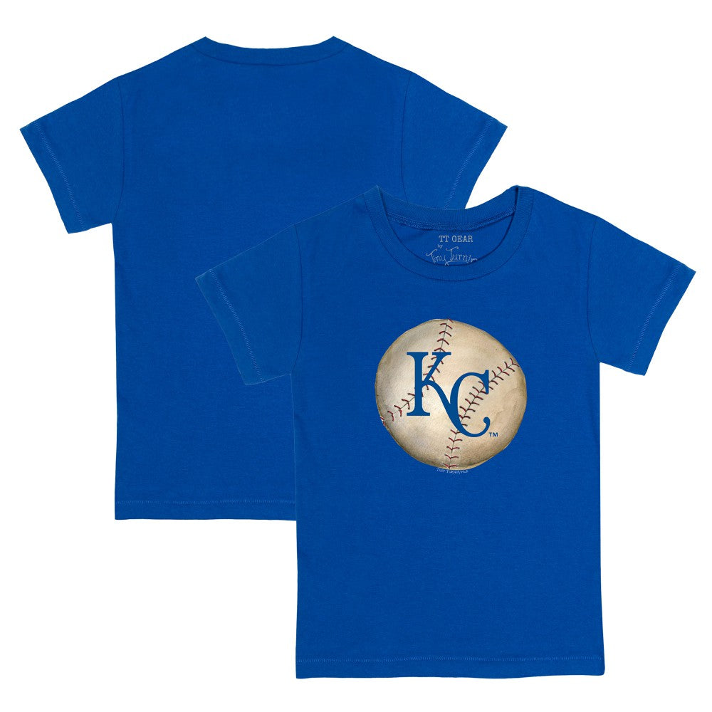 Kansas City Royals Tiny Turnip Youth Stitched Baseball T-Shirt - Royal T-shirts