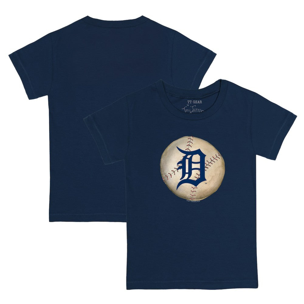 Detroit Tigers Tiny Turnip Youth Stitched Baseball T-Shirt - Navy T-shirts