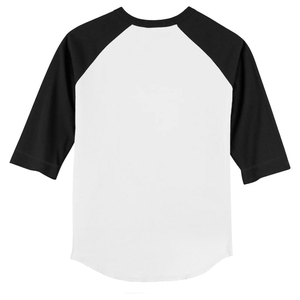 Baltimore Orioles Tiny Turnip Youth Stitched Baseball 3/4-Sleeve Raglan T-Shirt - White/Black T-shirts