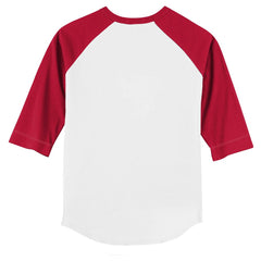 Cincinnati Reds Tiny Turnip Youth Stitched Baseball 3/4-Sleeve Raglan T-Shirt - White/Red T-shirts