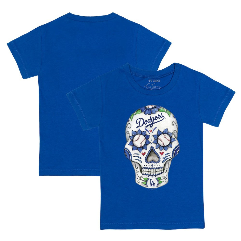 Los Angeles Dodgers Tiny Turnip Youth Sugar Skull T-Shirt - Royal T-shirts