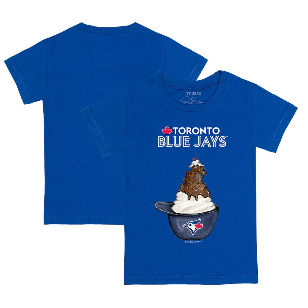 Toronto Blue Jays Tiny Turnip Youth Sundae Helmet T-Shirt - Royal T-shirts