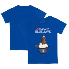 Toronto Blue Jays Tiny Turnip Youth Sundae Helmet T-Shirt - Royal T-shirts