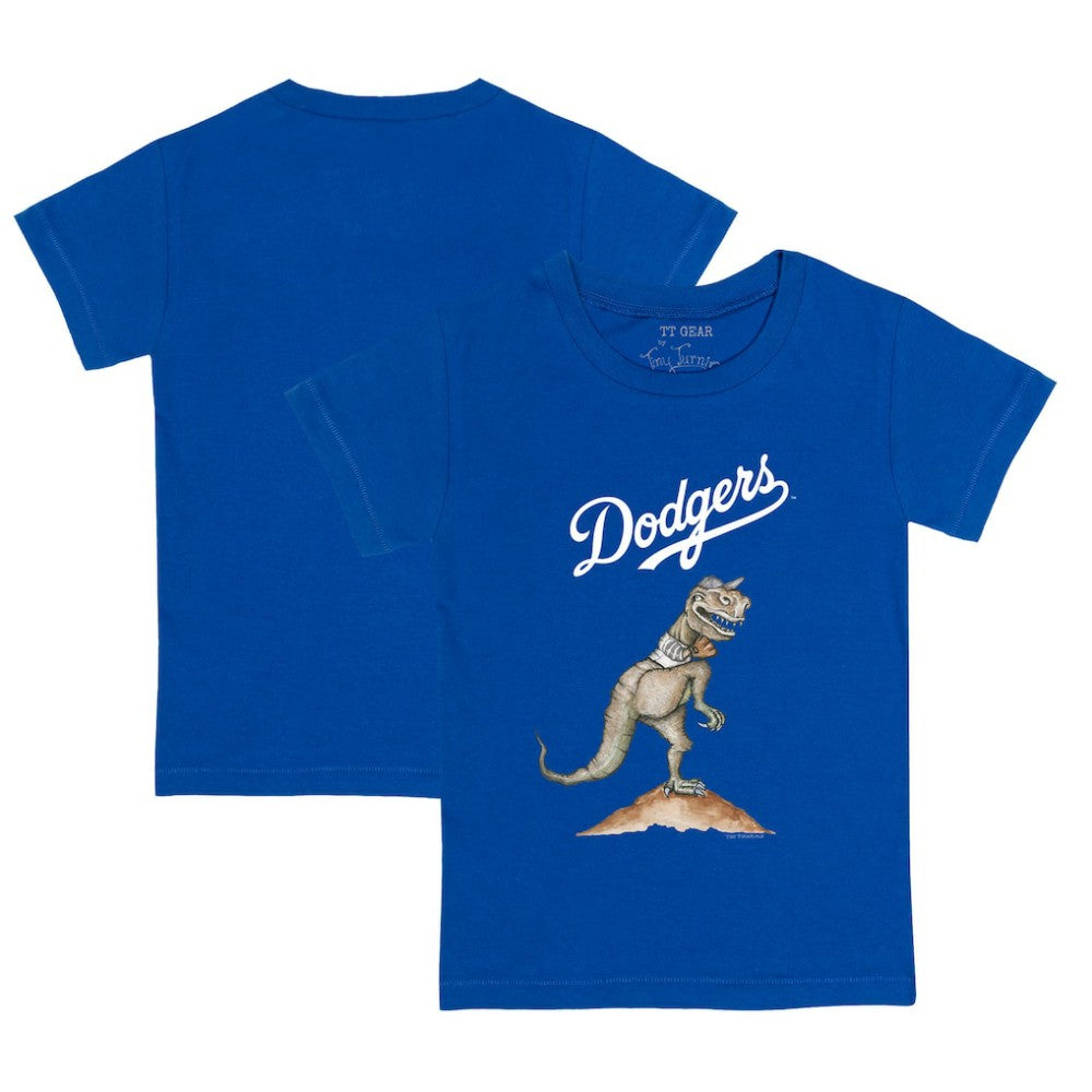 Los Angeles Dodgers Tiny Turnip Youth TT Rex T-Shirt - Royal T-shirts