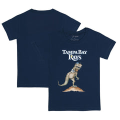 Tampa Bay Rays Tiny Turnip Youth TT Rex T-Shirt - Navy T-shirts