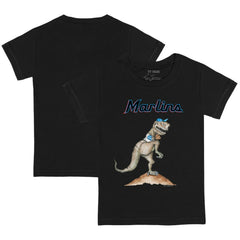 Miami Marlins Tiny Turnip Youth TT Rex T-Shirt - Black T-shirts