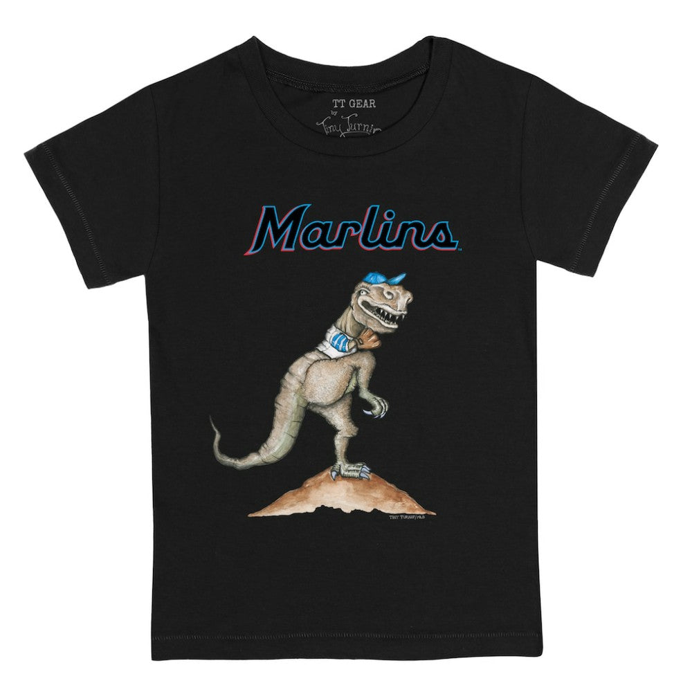 Miami Marlins Tiny Turnip Youth TT Rex T-Shirt - Black T-shirts