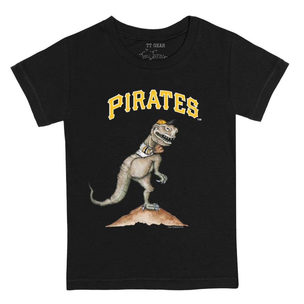 Pittsburgh Pirates Tiny Turnip Youth TT Rex T-Shirt - Black T-shirts