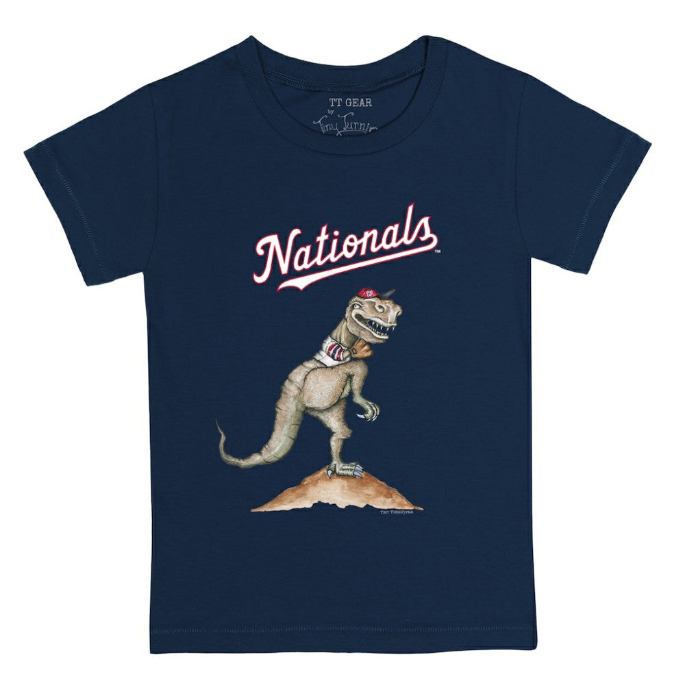 Washington Nationals Tiny Turnip Youth TT Rex T-Shirt - Navy T-shirts