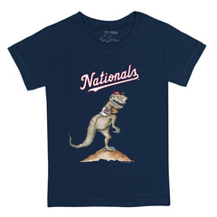Washington Nationals Tiny Turnip Youth TT Rex T-Shirt - Navy T-shirts