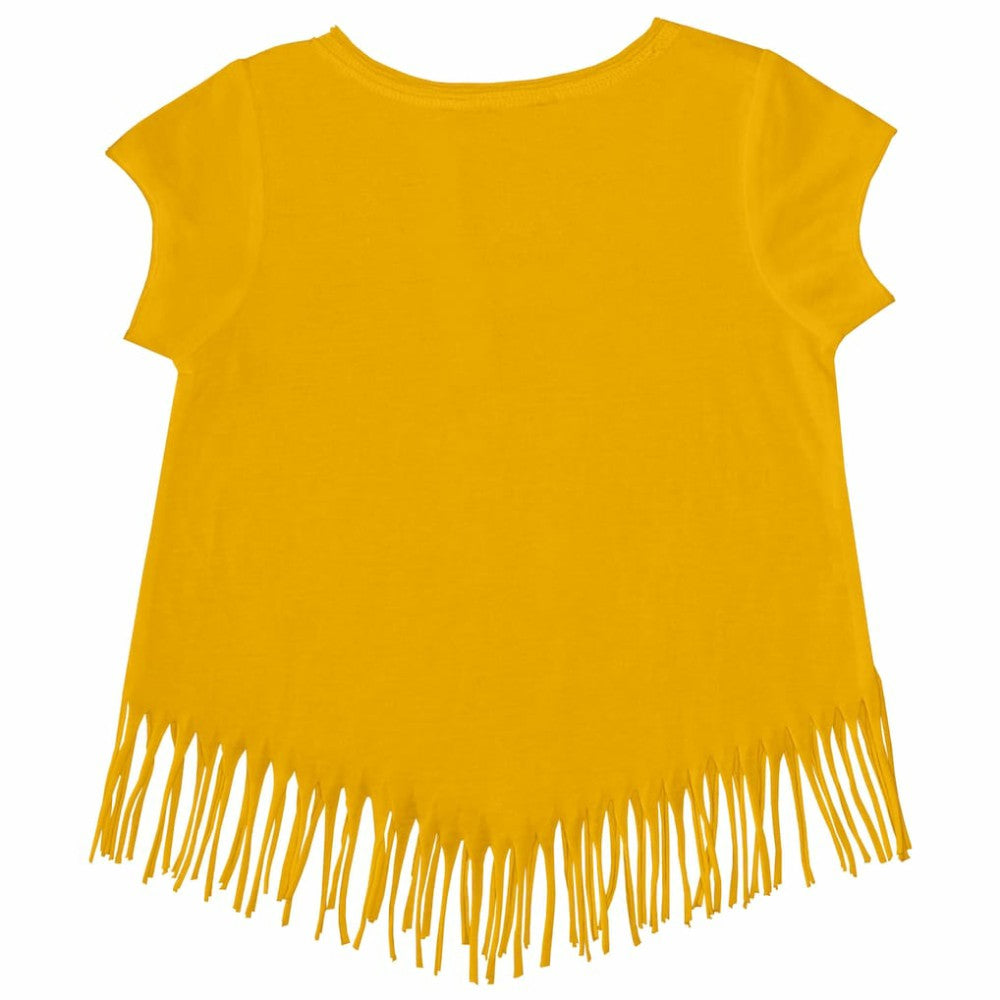San Diego Padres Tiny Turnip Girls Youth Unicorn Fringe T-Shirt - Gold T-shirts