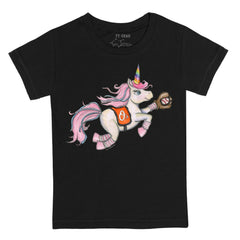 Baltimore Orioles Tiny Turnip Youth Unicorn T-Shirt - Black T-shirts