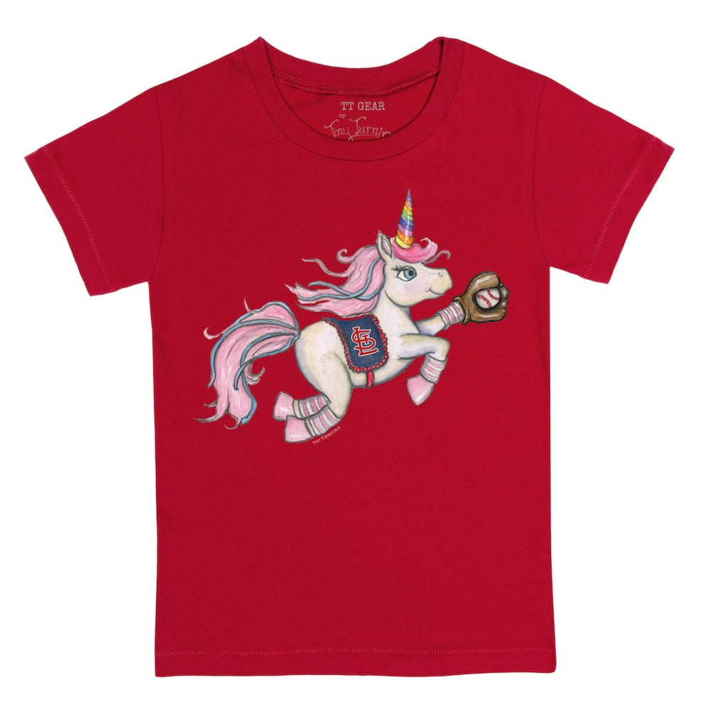 St. Louis Cardinals Tiny Turnip Youth Unicorn T-Shirt - Red T-shirts