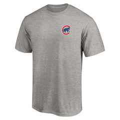 Chicago Cubs Number One Dad T-Shirt - Heather Gray T-shirts