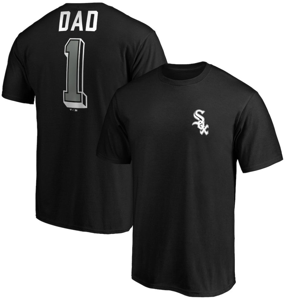 Chicago White Sox Number One Dad T-Shirt - Black T-shirts