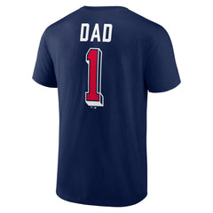 Cleveland Guardians Number One Dad Team Logo T-Shirt - Navy T-shirts