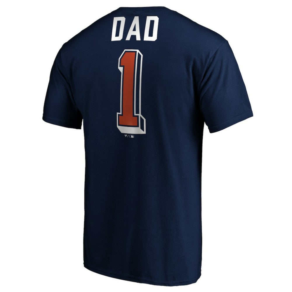 Houston Astros Number One Dad T-Shirt - Navy T-shirts