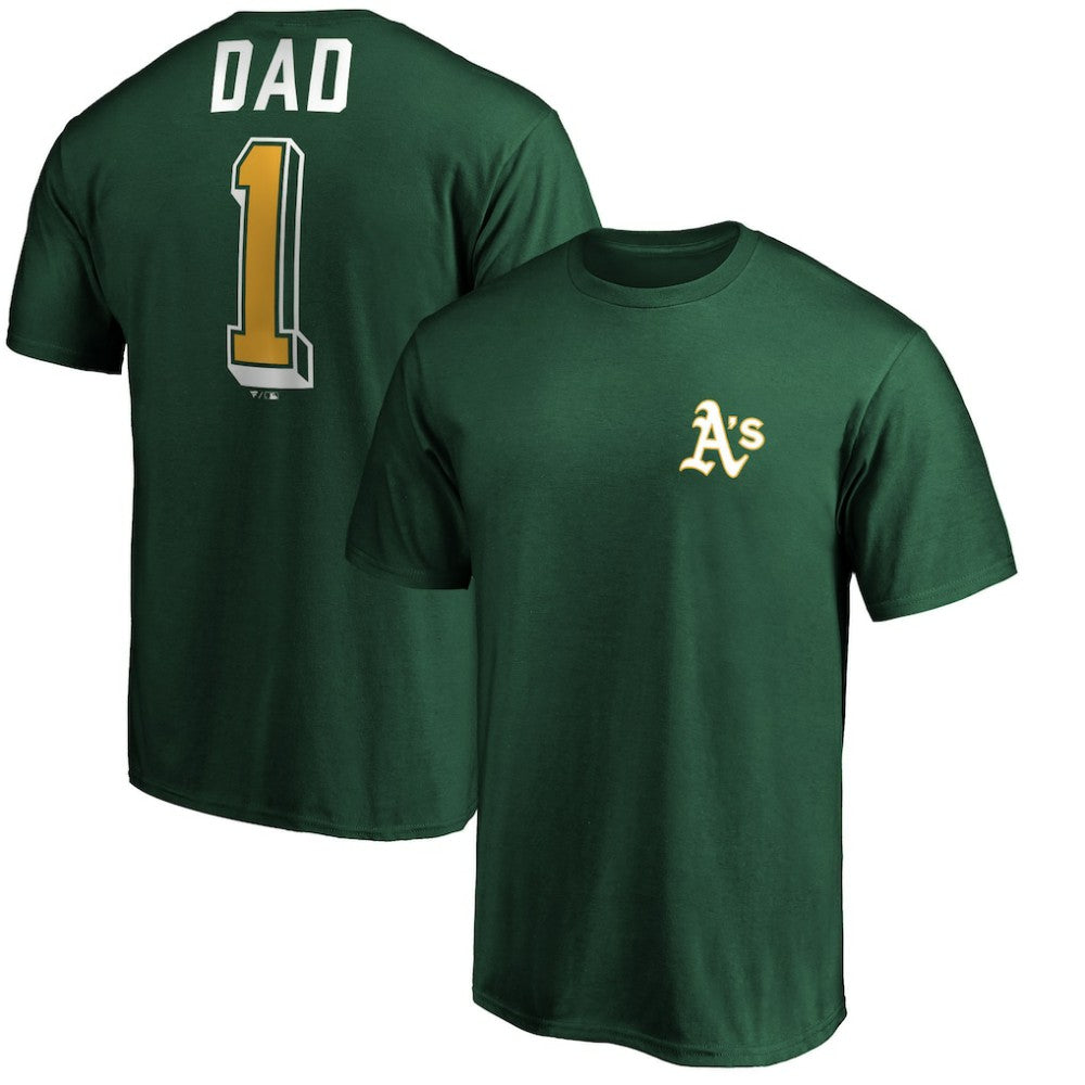 Athletics Number One Dad T-Shirt - Green T-shirts