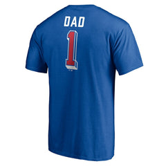 Philadelphia Phillies Number One Dad T-Shirt - Royal T-shirts