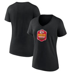 Kansas City Chiefs Women's Kingdom Mexico V-Neck T-Shirt Black
