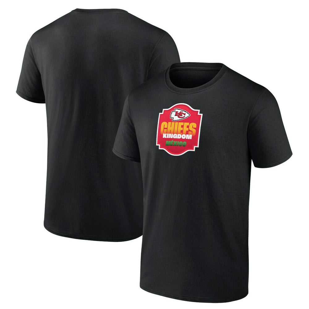 Kansas City Chiefs Kingdom Mexico T-Shirt Black