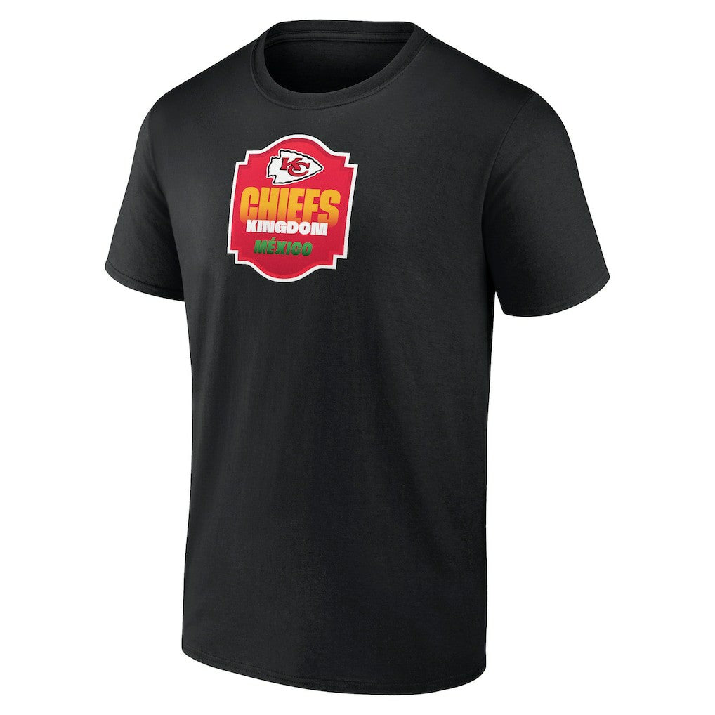 Kansas City Chiefs Kingdom Mexico T-Shirt Black
