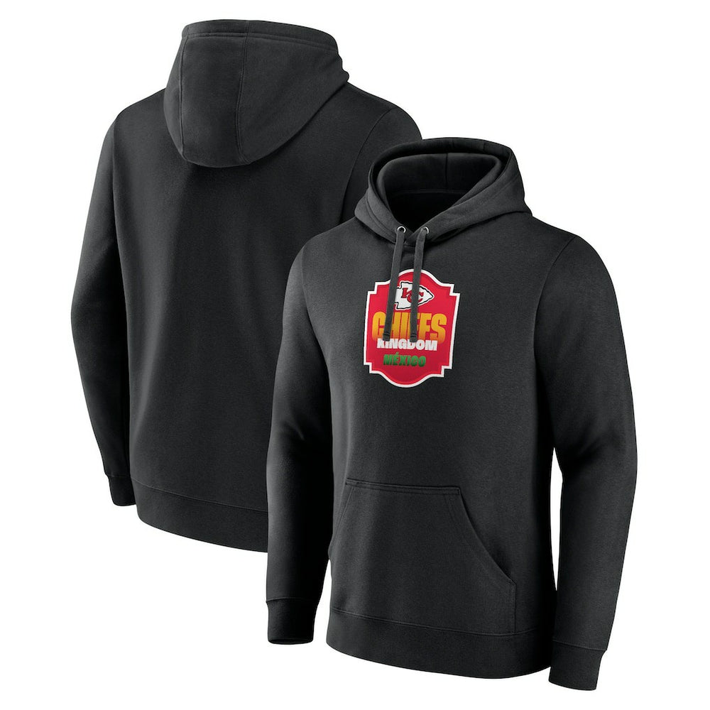 Kansas City Chiefs Kingdom Mexico Pullover Hoodie Black