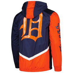 Detroit Tigers Mitchell & Ness Undeniable Full-Zip Hoodie Windbreaker Jacket - Navy Jackets