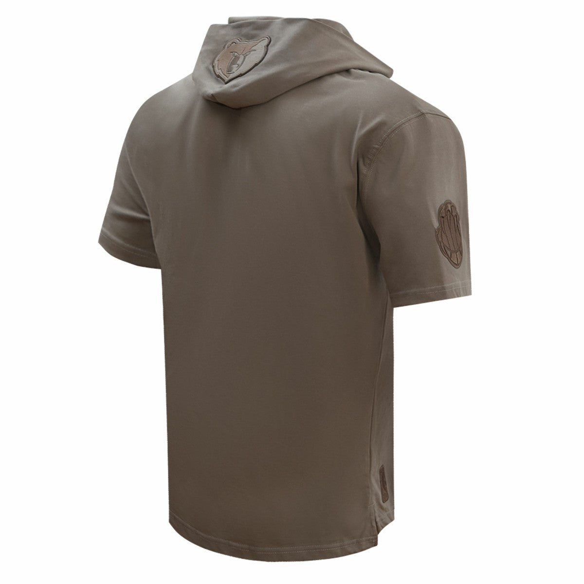 Memphis Grizzlies Pro Standard Neutrals Short Sleeve Pullover Hoodie Brown