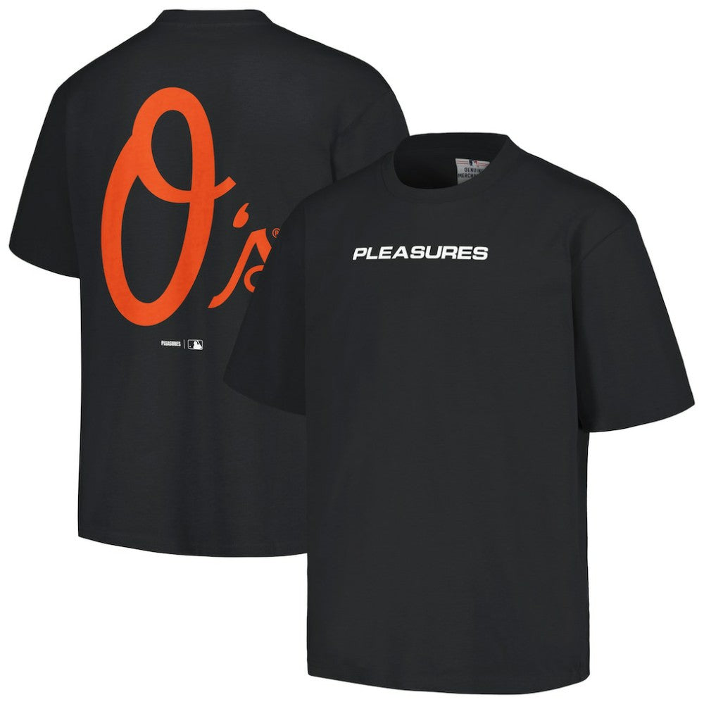 Baltimore Orioles PLEASURES Ballpark T-Shirt - Black T-shirts