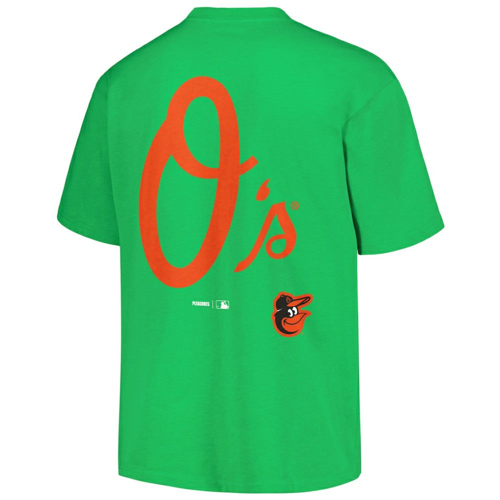 Baltimore Orioles PLEASURES Ballpark T-Shirt - Green T-shirts