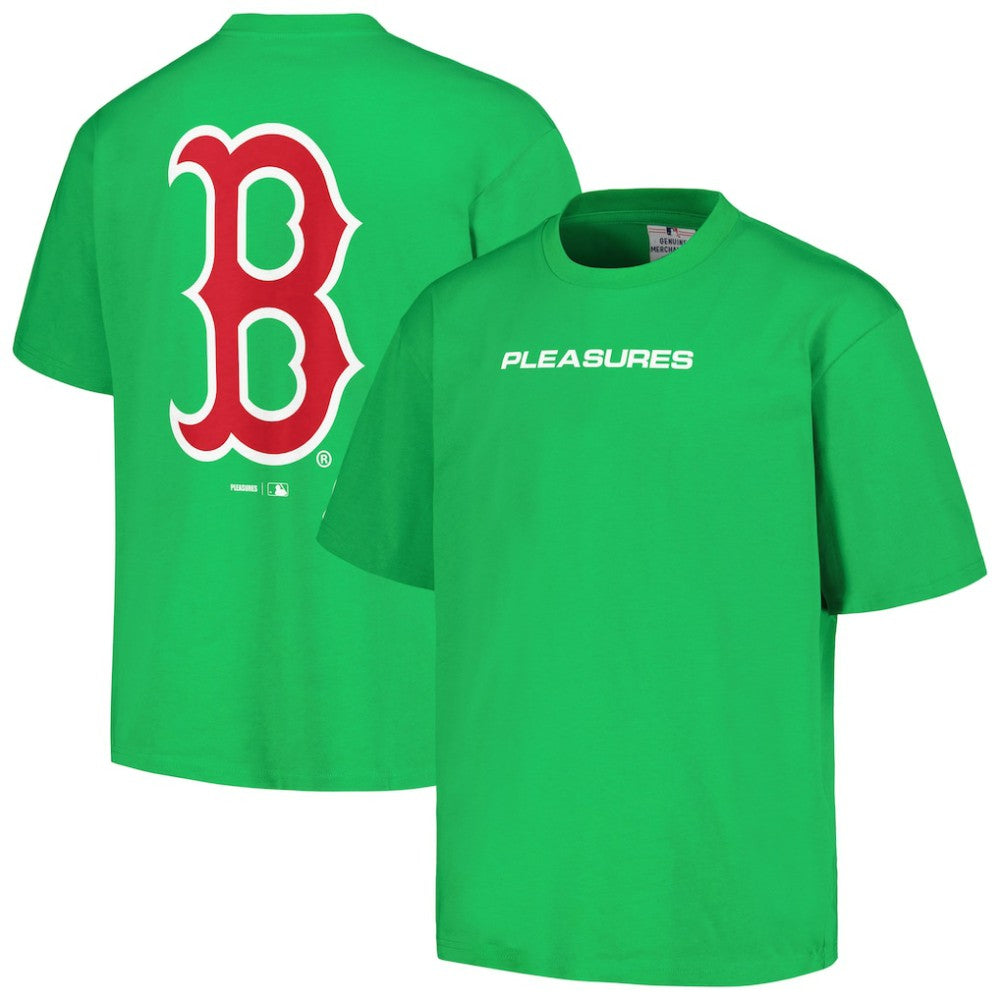 Boston Red Sox PLEASURES Ballpark T-Shirt - Green T-shirts
