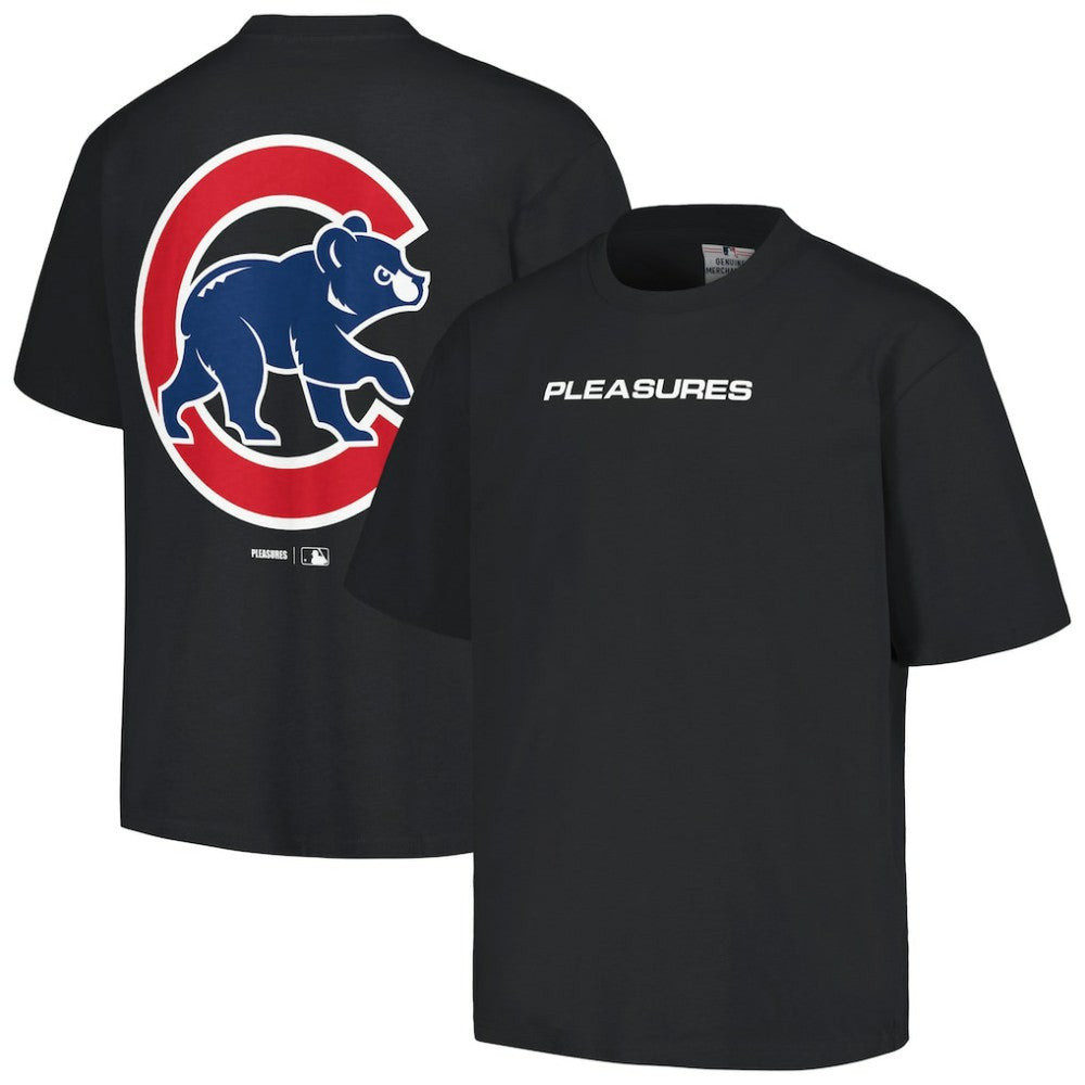 Chicago Cubs PLEASURES Ballpark T-Shirt - Black T-shirts