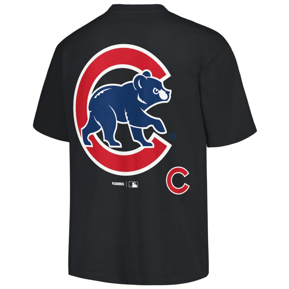 Chicago Cubs PLEASURES Ballpark T-Shirt - Black T-shirts