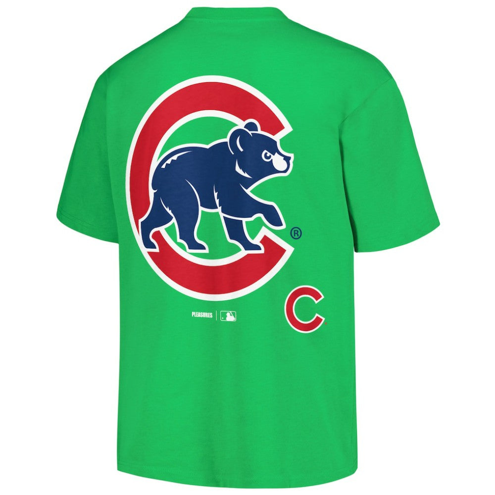 Chicago Cubs PLEASURES Ballpark T-Shirt - Green T-shirts