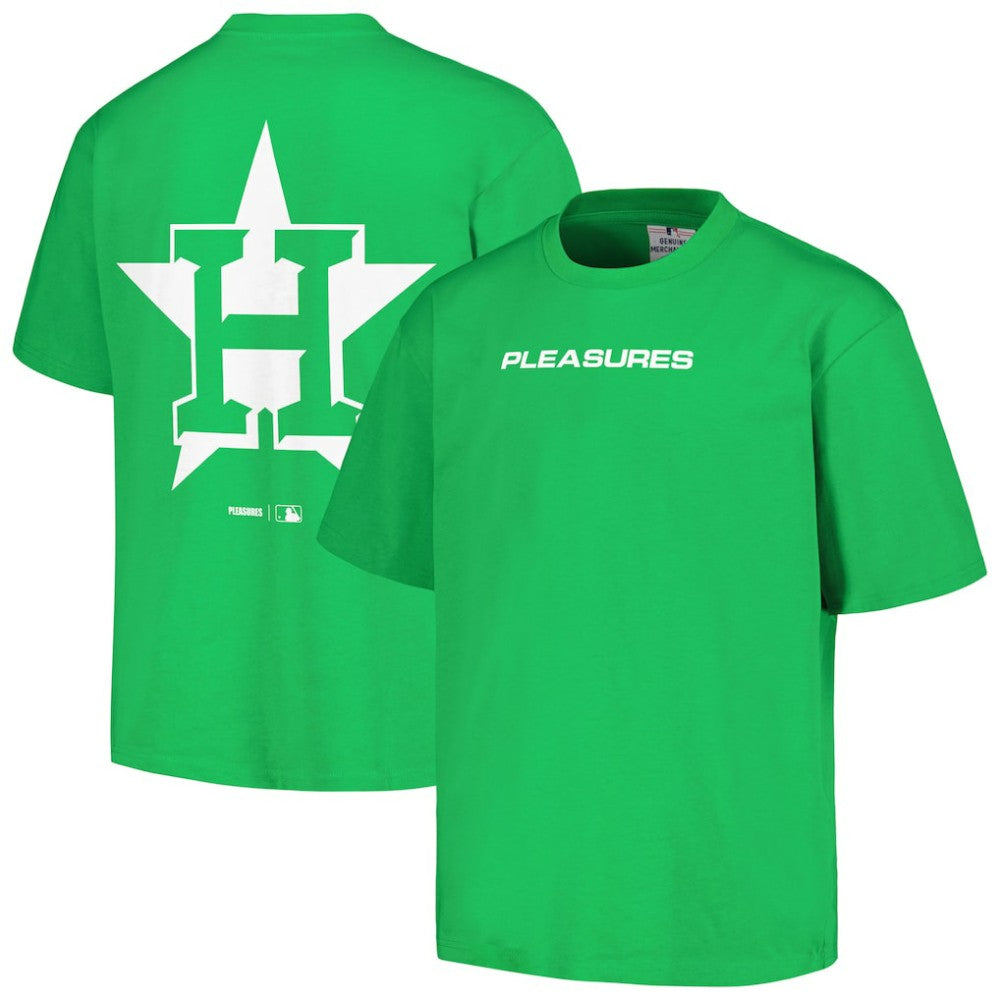 Houston Astros PLEASURES Ballpark T-Shirt - Green T-shirts