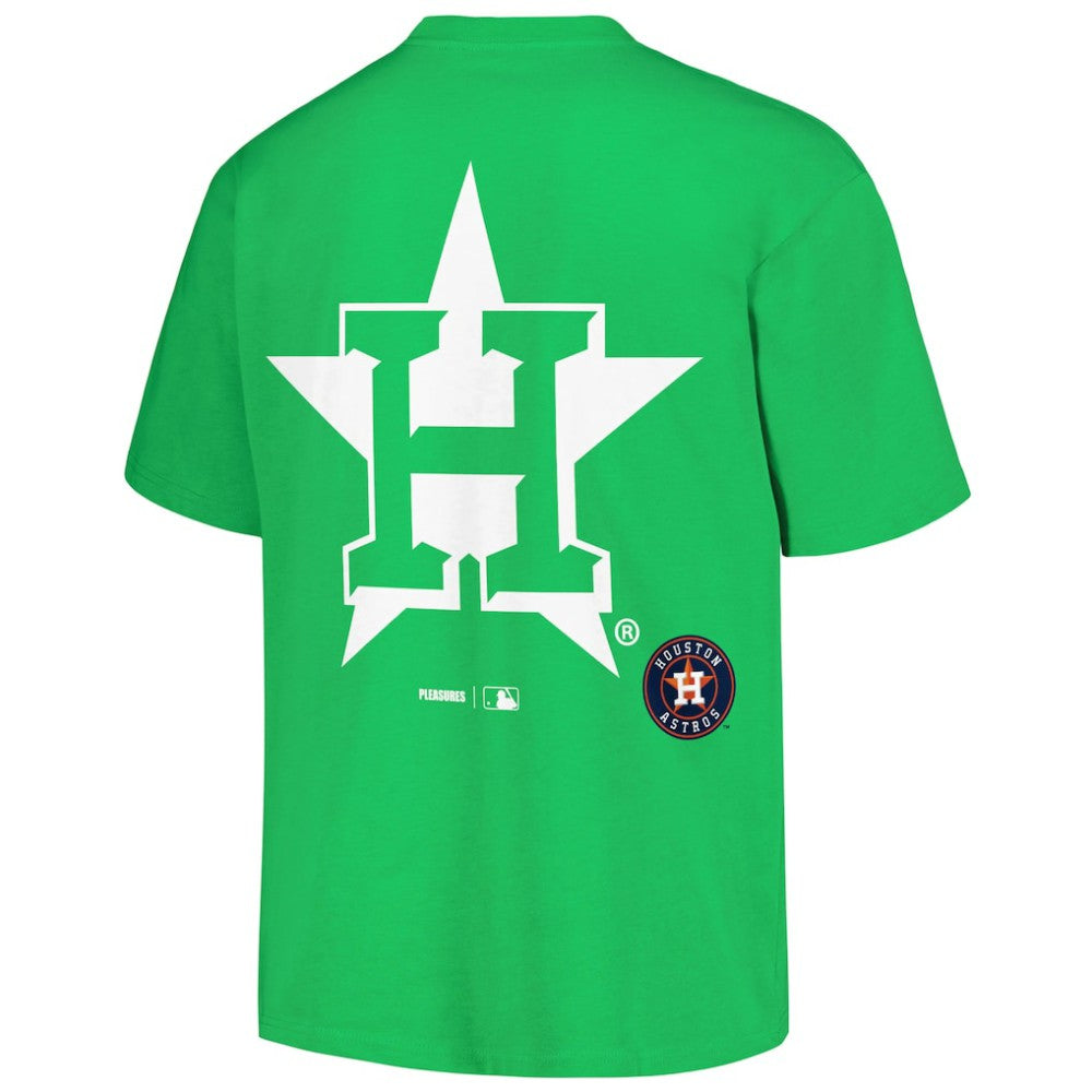 Houston Astros PLEASURES Ballpark T-Shirt - Green T-shirts