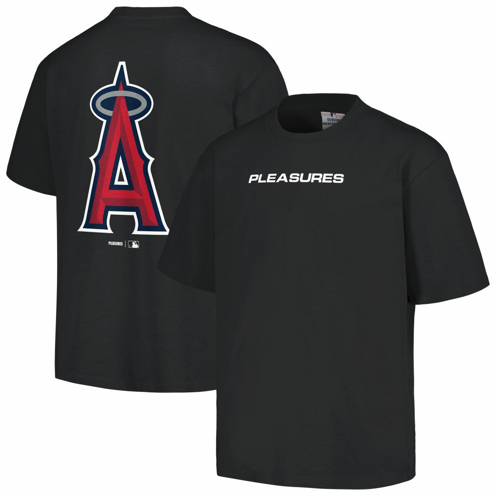 Los Angeles Angels PLEASURES Ballpark T-Shirt - Black T-shirts