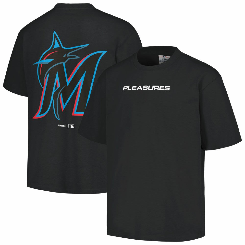 Miami Marlins PLEASURES Ballpark T-Shirt - Black T-shirts