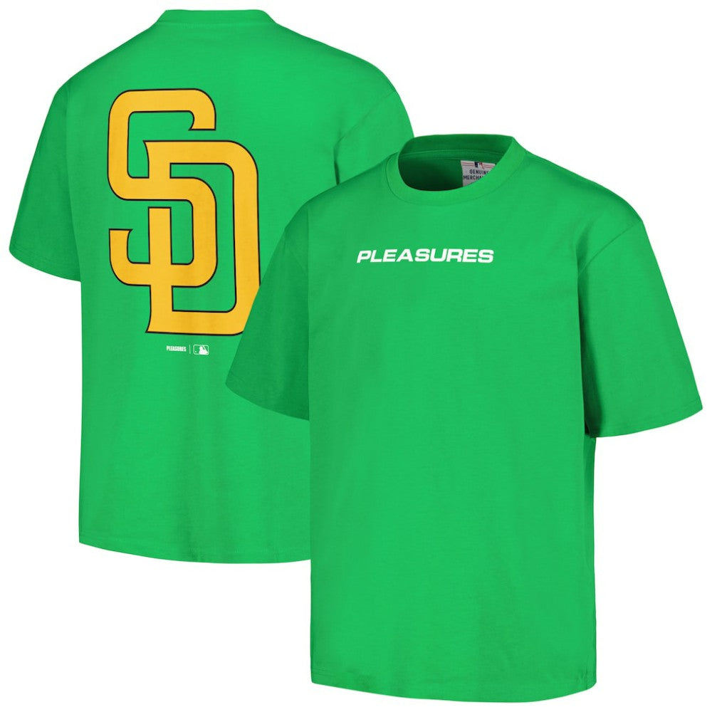 San Diego Padres PLEASURES Ballpark T-Shirt - Green T-shirts